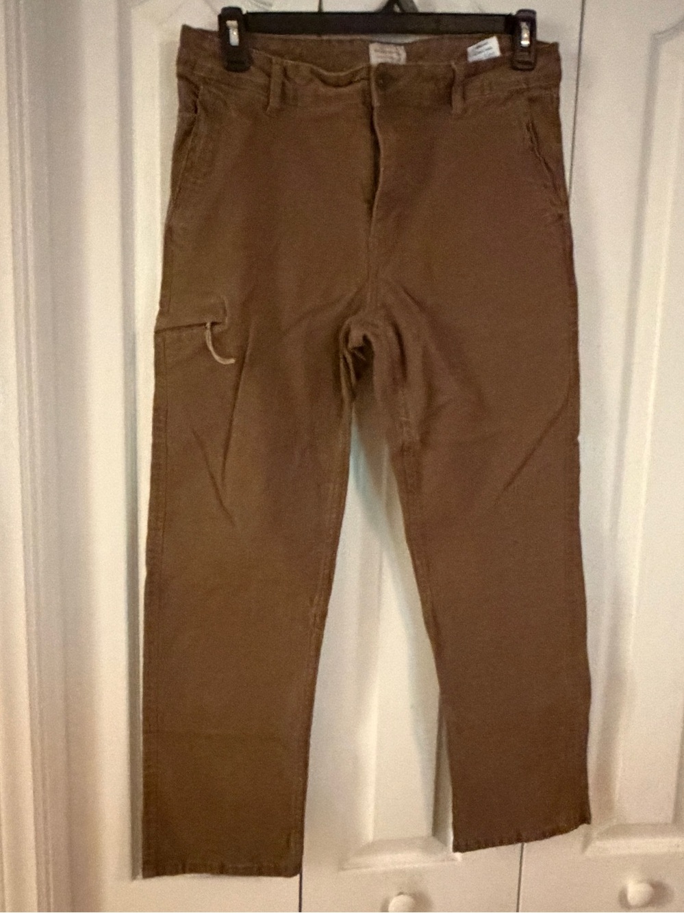 Weatherproof Men's Cargo Pants in Brown, 34x30